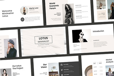 Lotus Minimalist Template branding trending