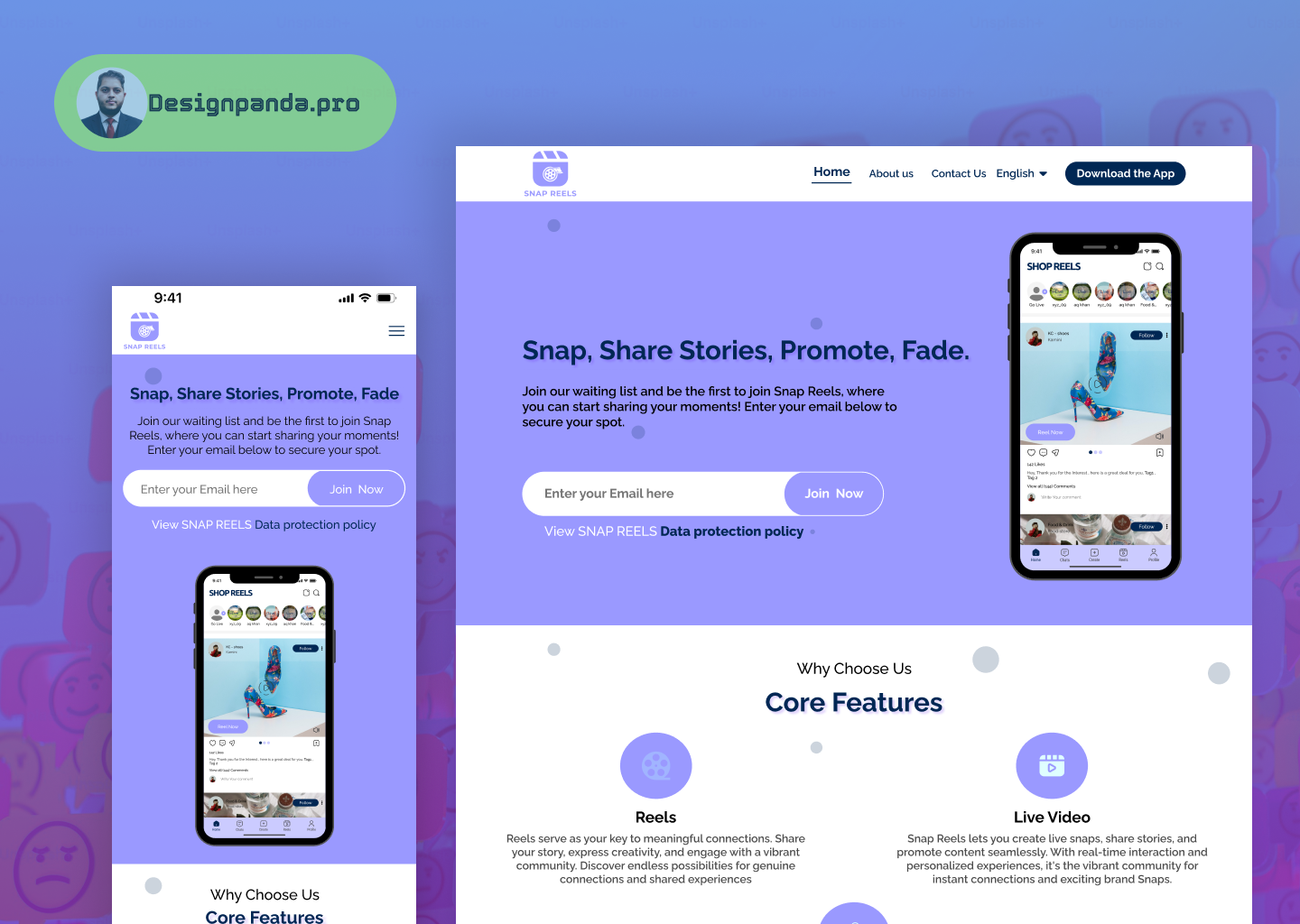 Example of Landing Page Design   Black Diary 1887