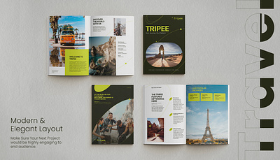 Travel Magazine Design booklet design editorial design itinerary brochure magazine design magazine layout product catalog template design travel guide travel magazine