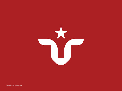 Abstract Bull Logo with Star Symbol – Modern Monogram Emblem abstract bull logo aggressive logo concept bold emblem logo bull head symbol bull logo bull logo mark bull star logo energy brand logo geometric bull logo masculine logo design minimal brand icon modern monogram logo powerful animal icon premium logo mark red bull design sports team identity star and bull mark strong animal logo symbolic logo design tornike uchava