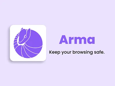 Arma Web Browser Icon armadillo branding design dribbble playoffs illustration logo procreate web browser