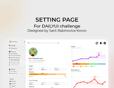 Settings WebPage UI Design application dailyui desktop graphic design mobile ui uiux webdesign