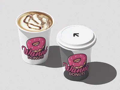 Wanni Donuts - Coffee Cup Branding
