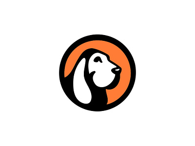 Dog animal bloodhound branding design dog happy hound illustration logo pet vet