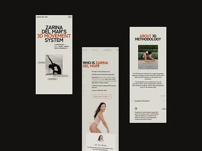 Fitness influencer website | Web Design & Development adaptive design composition in web creative design design layout mobile design modern website ui uiux web development webdesign website