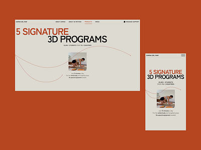 Fitness influencer website | Web Design & Development adaptive composition design hero screen mobile design modern website navigation ui uiux web development webdesign website