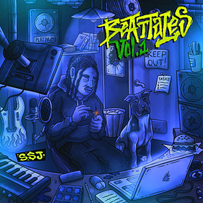 Album art design album art animation cartoon cartoonart cover art design graphic design