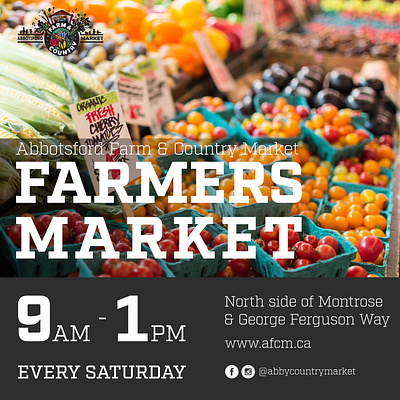 Farmers Market Ad farmers market graphic design instagram