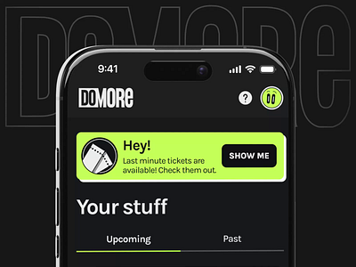 DoMORE – Entertainment App Redesign app redesign entertainment app entertainment website event dashboard event landing page event management dashboard event planner event ui event website mobile app design mobile app ui mobile dashboard mobile web app progressive web app redesign ai logo ui redesign web app web dashboard website redesign
