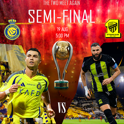 AL Nassr vs AL Ittihad al ittihad al nassr benzema cup match ronaldo ronaldo and benzema saudi saudi league semi final