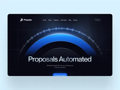 Saas AI voice to text Promotional Landing Page UI UX Design ai design discover landing page saas saas landing page trending design ui ui design uiux ux voice to ai web design