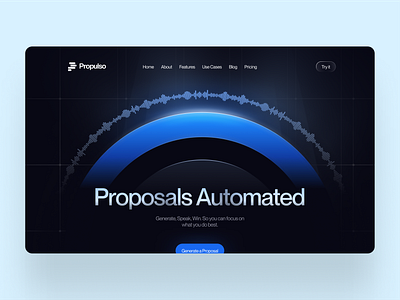 Saas AI voice to text Promotional Landing Page UI UX Design ai design discover landing page saas saas landing page trending design ui ui design uiux ux voice to ai web design