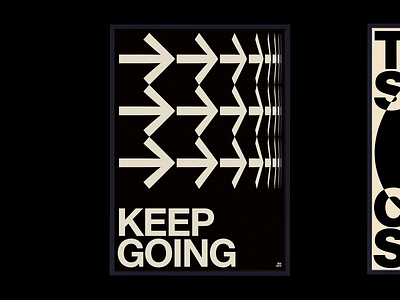 Keep Going Typographic Poster bold typography design digital art encouraging encouraging poster graphic design keep ggoing poster keep going minimalism modern typography motivation motivational design poster design typographic design typography