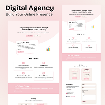 Responsive WordPress Website Design – Digital Agency agencywebsite animation branding creativewebdesign design designinspiration digitalagency elementor figma frontenddesign graphic design illustration landingpagedesign modernui template ui ux web webdesign wordpress
