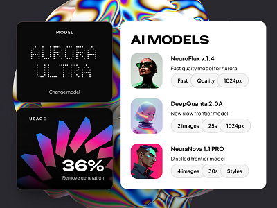 NOCRA UI Kit ai ai models chatgpt credits dashboard dataviz desktop future generation lm statistic tech template