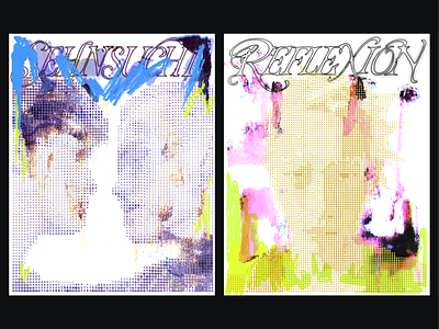 SEHNSUCHT + REFLEXION abstract art askii art design graphic design painting poster ui