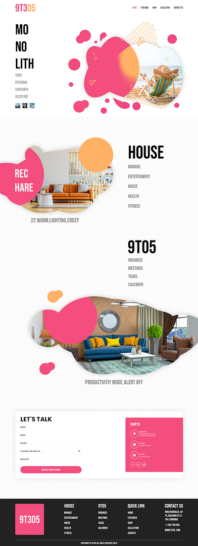 9T305 MONO WEBSITE DESIGN app branding design elementor figma graphic design illustration landing page logo ui uiux vector web web design website website design