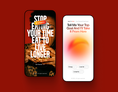 Nutrigent.ai – Your Personal Food Coach app appdesign designcommunity dietgoals energyboost foodapp foodgoals healthyeating healthylifestyle mobileapp mobiledesign mobileui nutritionapp personalfoodcoach productdesign shotoftheday uidesign uiinspiration uiux uxdesign