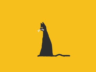 Night routine animated gif animatedgif animation cat cel animation character framebyframe gastaloop gato kitty neko