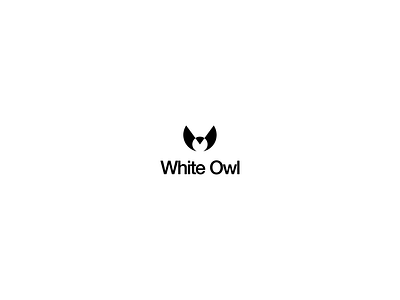 White Owl abstract animal bird branding logo logotype minimal monogram negative owl pencil sale typography ui w white space