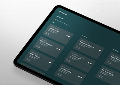Empion - Applicants Board b2bproduct darkui dashboarddesign designsystem hiringtool hrtech madewithfigma productdesign recruitingplatform saasdesign uidesign uxdesign webappdesign workflowdesign