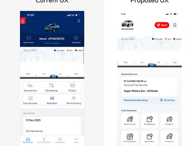 🚗 Redesign Opportunity: Tata Motors Service Centre App design designer looking for job ui ui design ux design uxdesign