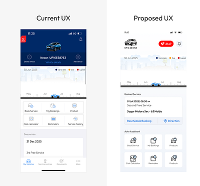 🚗 Redesign Opportunity: Tata Motors Service Centre App design designer looking for job ui ui design ux design uxdesign