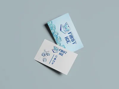First Ice – Business Card Design branding graphic design logo