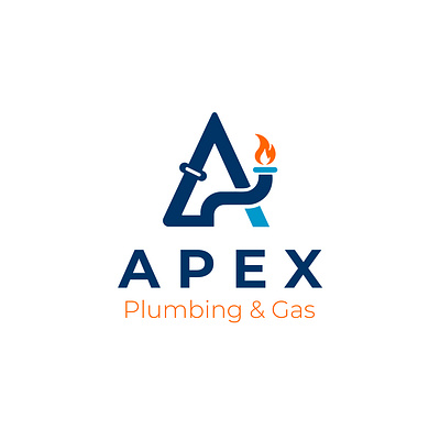 PLUMBING & GAS LOGO brand identity design brand logo branding design gas company logo gas service logo graphic design letter a gas logo letter a logo letter a plumbing logo logo logos plumber logo plumbing gas logo plumbing logo