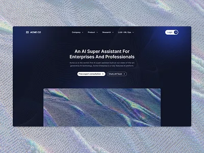 AI SaaS Hero Section – Sleek Dark UI Concept nextjs