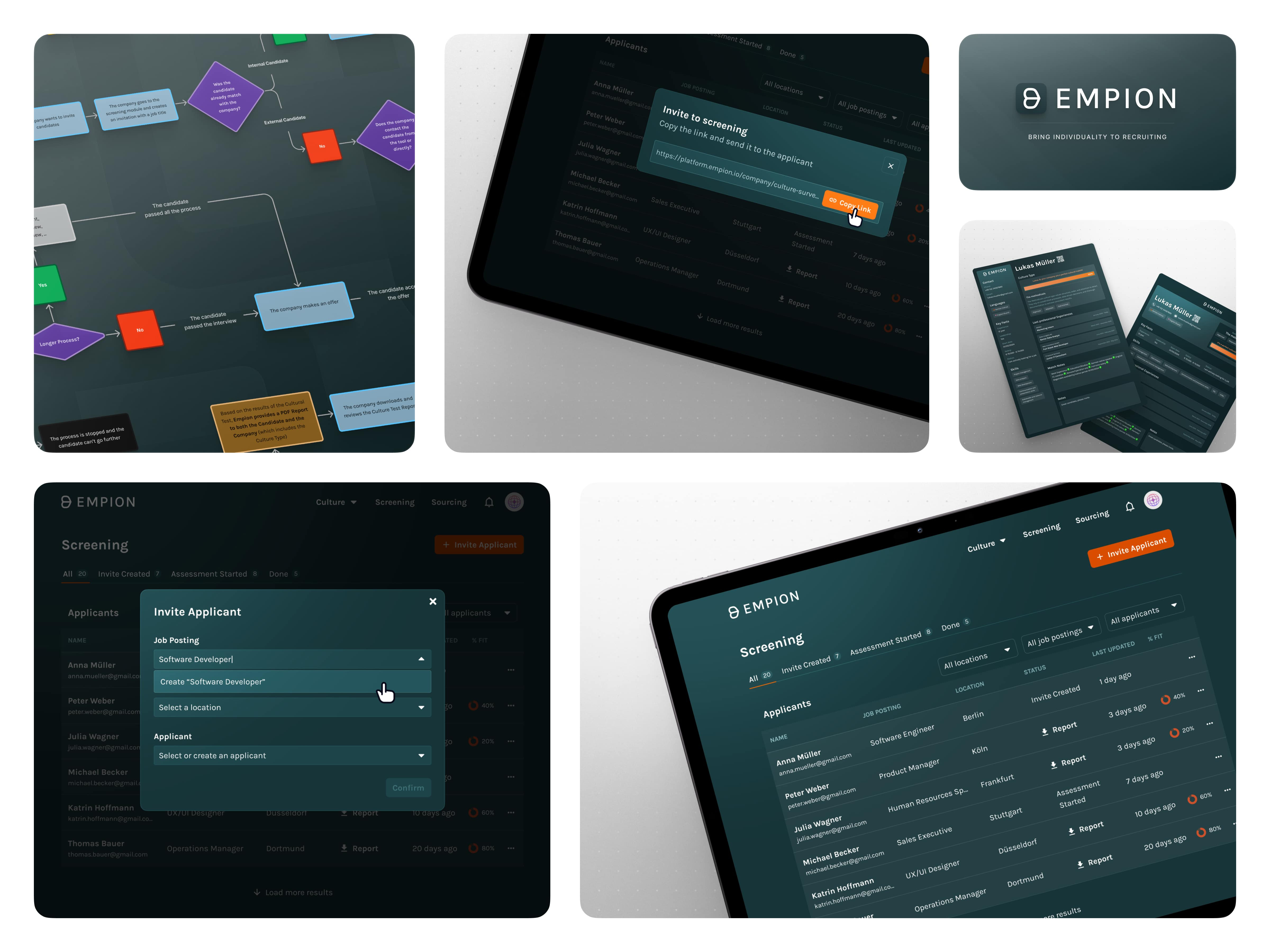 Example of Empion — Scalable UX for modern recruiting