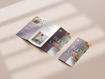 Bloom Pilates Studio Trifold Brochure Design advertising balance branding brochure design calm canva fitness flyer design graphic design lifestyle marketing pilates print design sport studio trifold brochure visual identity wellbeing wellness women