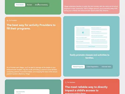 Animated Website Feature Tabs animation children colorful design edtech education flat ui minimal pastel school simple software startup ui ux design web web design webflow website website design