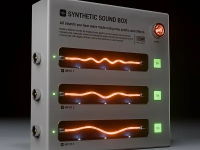 Synthetic Sound Box 3d ableton animation blender blender3d render sci fi