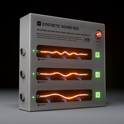 Synthetic Sound Box 3d ableton animation blender blender3d render sci fi