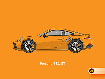 Porsche 911 GT adobe adobe creative cloud adobe illustration car car illustration cars cars illustration design graphic design illustration illustration design porsche porsche 911 porsche 911 gt porsche illustration vehicle vehicle illustration visual visual design visualdesign