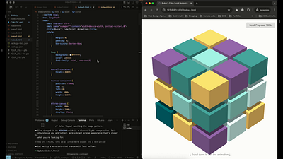 Three.js Scroll Animation 3d three.js web web design web developer website development