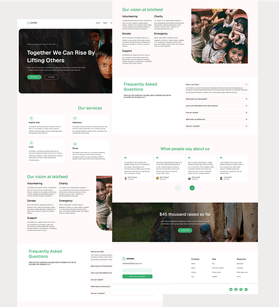 Ngo charity landing page charity desktop landingpage ngo ui website