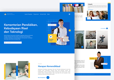 Redesign Goverment - Kemendikbud branding case study design figma goverment graphic design illustration inspiration mobile mobile design ui