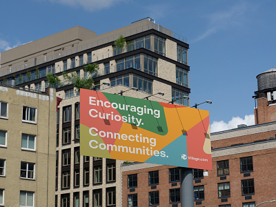 Brand Concept Mockups on Billboard billboard branding colorful design edtech education logo mockup simple startup