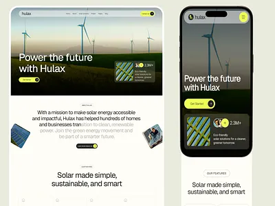 Eco-Friendly Solar Panel Website design eco friendly landing page panel solar solar panel website ui ux web design webpage website