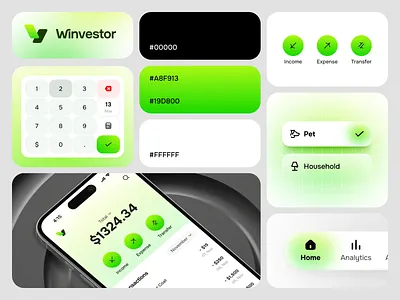 Finance App UI Design 3d app interface branding finance app fintech graphic design iconography logo minimal mobile app product design ui ui ux visual design