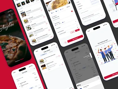 Interactive Restaurant Menu & Ordering Flow design system figma interactive menu mobile app mobile ordering ordering app restaurant ux ui ux ux flow