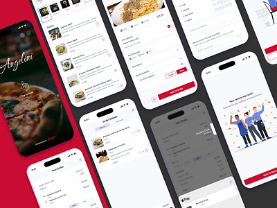 Interactive Restaurant Menu & Ordering Flow design system figma interactive menu mobile app mobile ordering ordering app restaurant ux ui ux ux flow