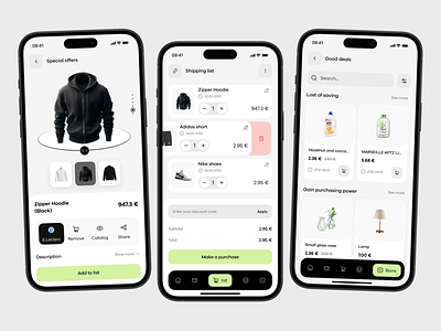 E-commerce Fashion Mobile App Design app app design clothing ecommerce fashion fashion ecommerce app minimal mobile app mobile app design online store shopping store stylish trending ui ux web web store wintor zacket