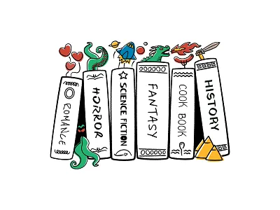 Illustration for drinking glasses for book lovers aperizzo book book illustration book lover book themed books bookshelf cartoonish dragon drinking glass glass glass illustration illustrated glass illustration inspired by books lovecraft minimalist pyramid ritzenhoff tentacles