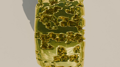 Crumpled Ring Design 3d animation blender design gold motion graphics product ring