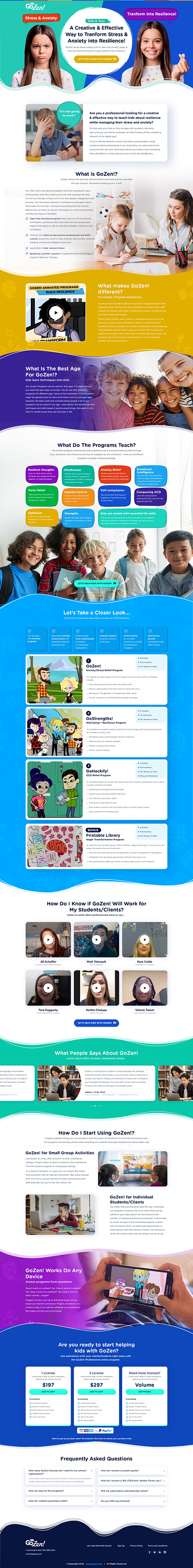 Helping Kids With Stress & Anxiety 3d animation app branding design flat graphic design icon illustration illustrator logo minimal motion graphics typography ui ux vector web web design website