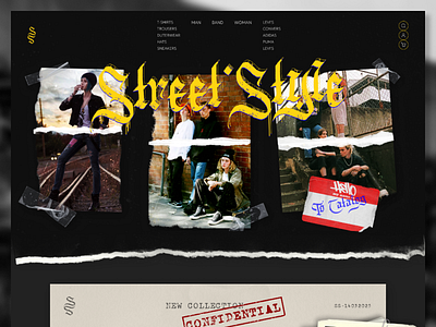 Clothing Store - "Street Style" ui