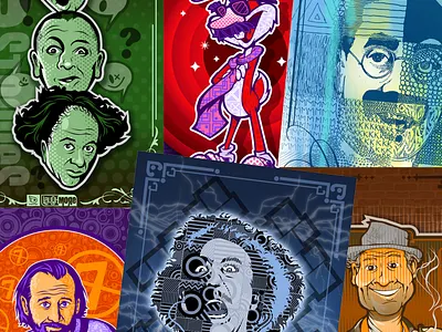 Work in process - concept: Laugh More chipdavid dogwings drawing funny humor illustration laughter vector